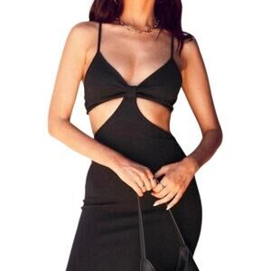 THALASSA Black Mini Dress Size medium NWOT